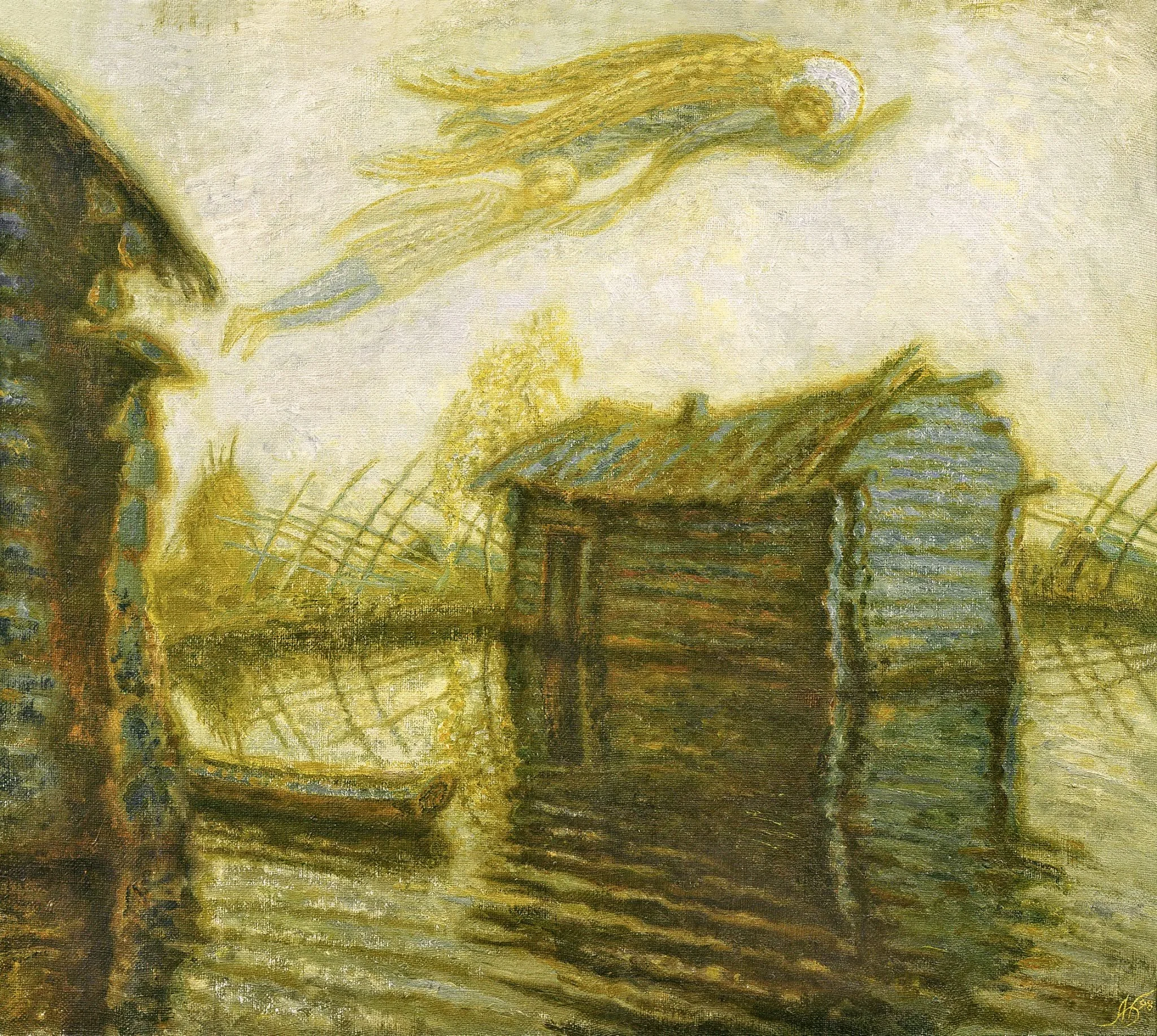 Flight with a Celestial Being. Dedicated to G. Soroka by Borys Mykhaylov