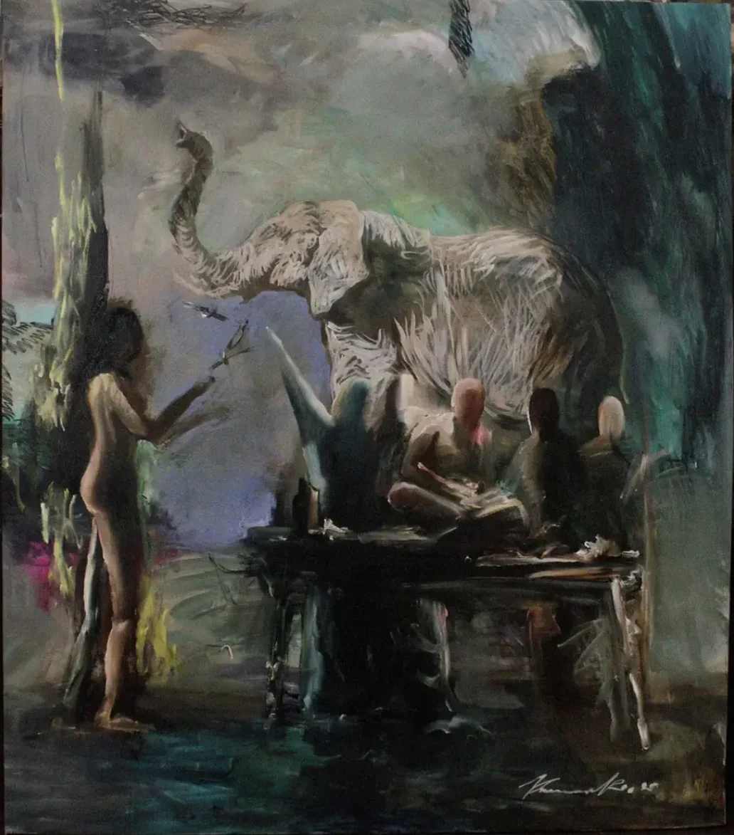 Enlightenment during the Banquet by Yevgen Klimenko