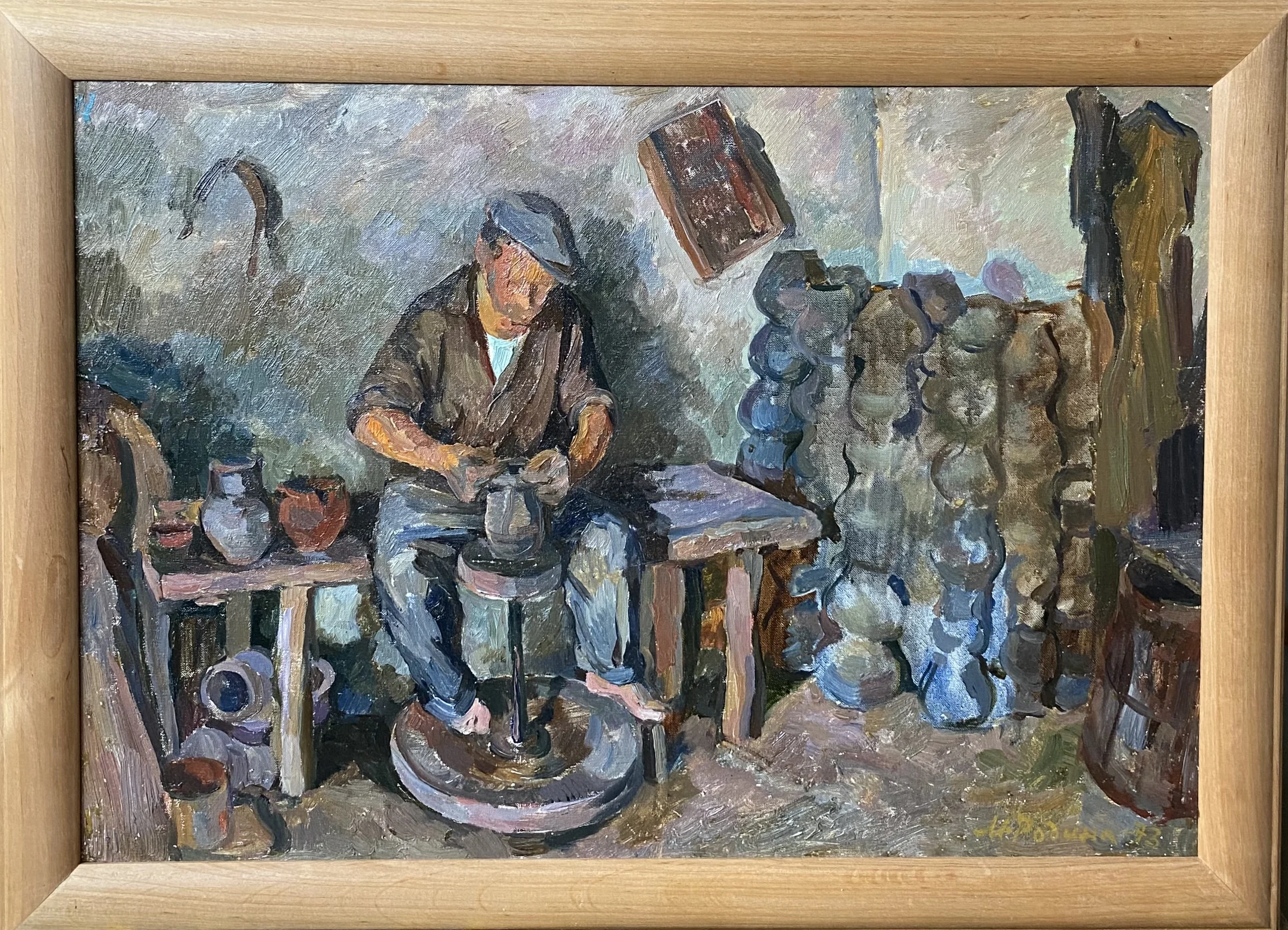 Potter, Dybyntsi Village. Study by Olena Mykhaylova-Rodina